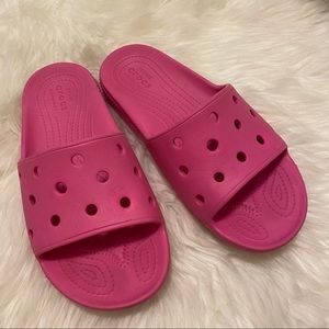Classic crocs slide pink